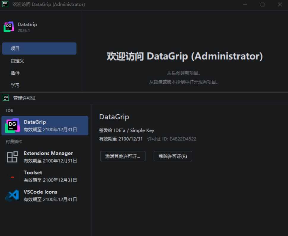 DataGrip v2026.1.0 高级版